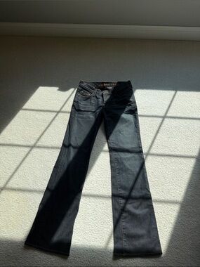 7 For All Mankind Dark Blue Flare Jeans - Wide Leg